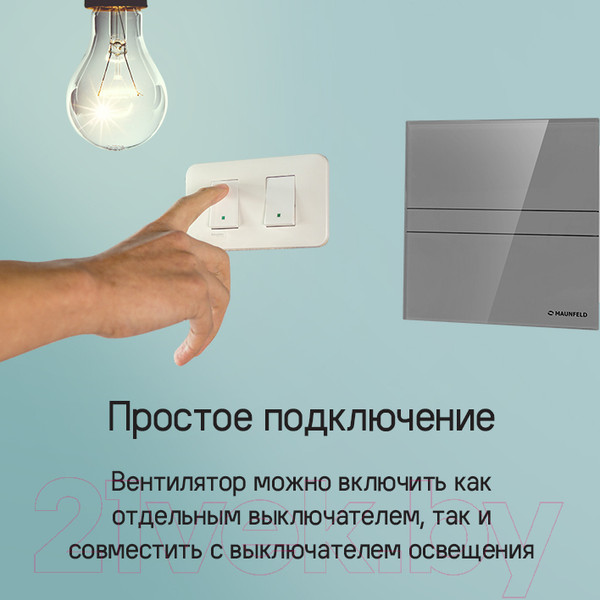 Изображение товара Вентилятор накладной Maunfeld MFE12GBG