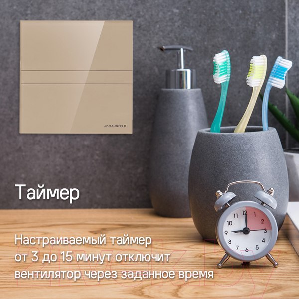 Изображение товара Вентилятор накладной Maunfeld MFE10TGBG