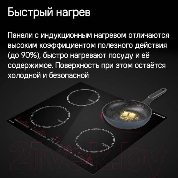 Изображение товара Индукционная варочная панель Maunfeld CVI594SBK Inverter