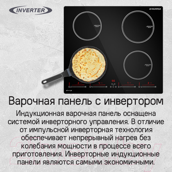Изображение товара Индукционная варочная панель Maunfeld CVI594SBK Inverter