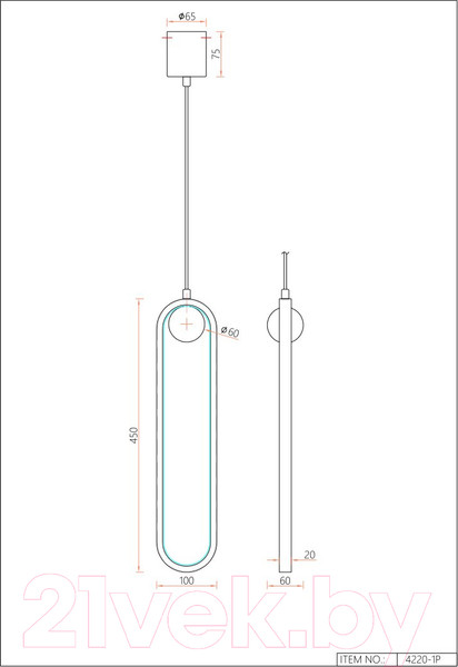 Изображение товара Потолочный светильник F-Promo 4220-1P