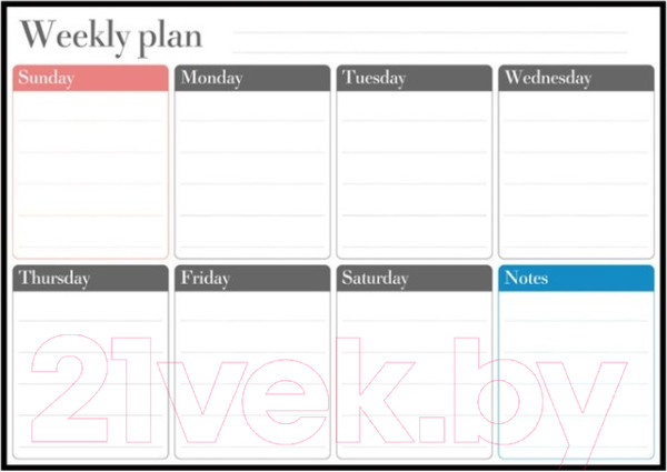 Изображение товара Планинг магнитный Office Shark HDR1202B (черный)