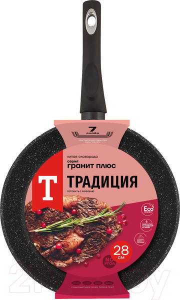 Изображение товара Сковорода Традиция Гранит плюс ТГП2281И