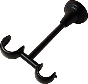 Изображение товара Кронштейн для карниза Lm Decor Двойной Потолочный YB008 D25/19мм (черный матовый)