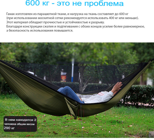 Изображение товара Гамак Sundays С москитной сеткой / OG1320B (черный)