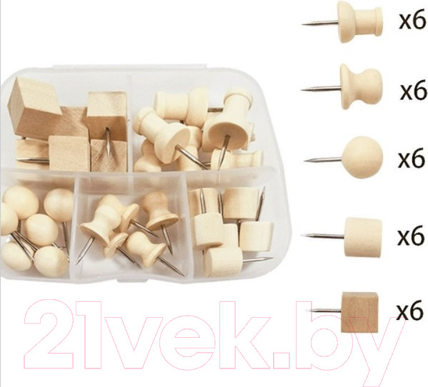 Изображение товара Кнопки канцелярские Office Shark TBD0603219901