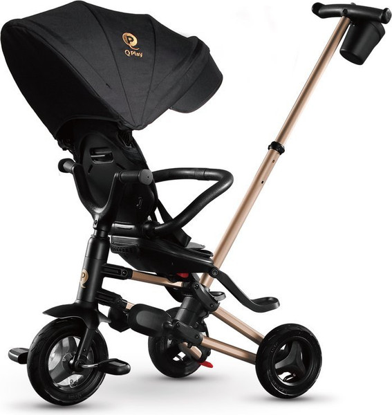 Изображение товара Трехколесный велосипед с ручкой QPlay Nova / 649367 (золото)