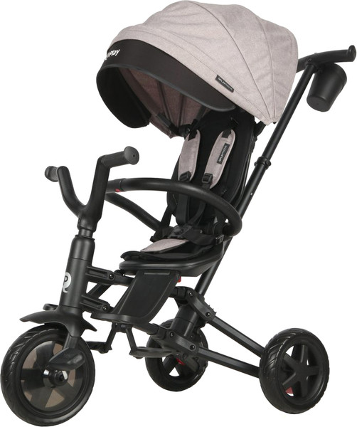 Изображение товара Трехколесный велосипед с ручкой QPlay Nova / 649362 (серый)