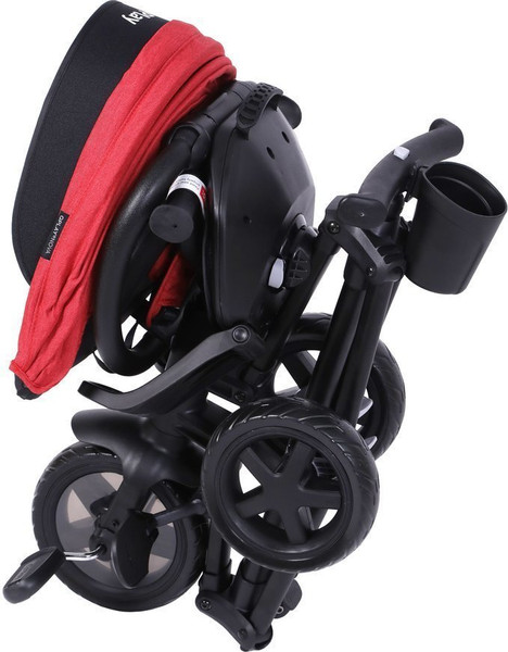 Изображение товара Трехколесный велосипед с ручкой QPlay Nova / 649363 (красный)