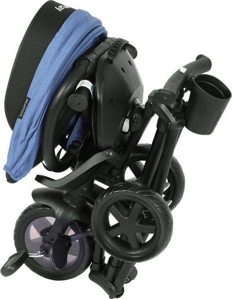 Изображение товара Трехколесный велосипед с ручкой QPlay Nova / 649365 (синий)