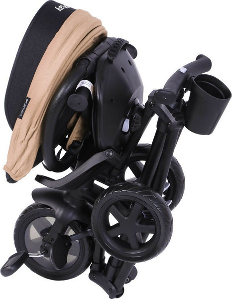 Изображение товара Трехколесный велосипед с ручкой QPlay Nova / 649366 (бежевый)