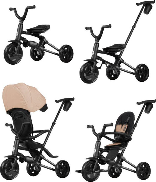 Изображение товара Трехколесный велосипед с ручкой QPlay Nova / 649366 (бежевый)