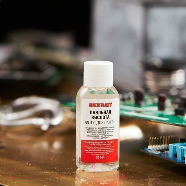 Изображение товара Флюс для пайки Rexant 09-3610 (10x30мл)