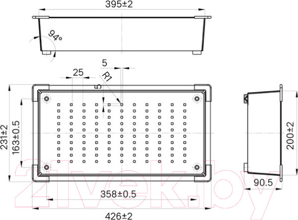 Изображение товара Коландер для мойки IDDIS Kitchen Line KOL23MGi59 (золото матовое)