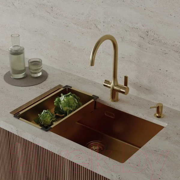 Изображение товара Коландер для мойки IDDIS Kitchen Line KOL23MGi59 (золото матовое)