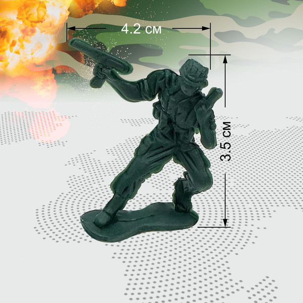 Изображение товара Набор фигурок игровых Sima-Land Солдатики. Военный 166-4H / 533277