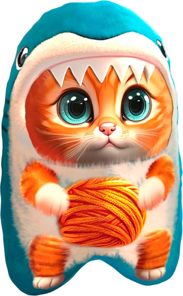 Изображение товара Подушка декоративная Leader Toys Кот Синяя акула / МТ30039