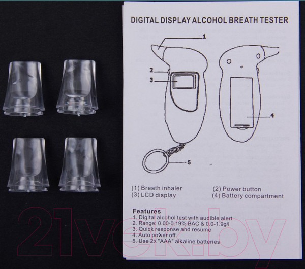 Изображение товара Алкотестер Soft Drive S-LBAT-0113 (черный)