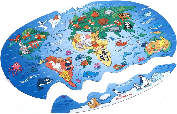 Изображение товара Развивающая игра ToySib 6 континентов / 9218274