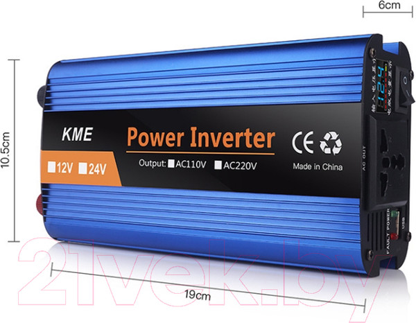 Изображение товара Автомобильный инвертор Soft Drive Carmaer 1200W / EDA001950901