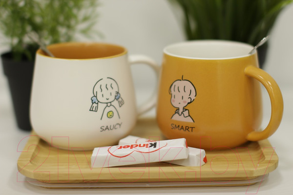 Изображение товара Кружка с ложкой Swed house MR3-6 (белый)