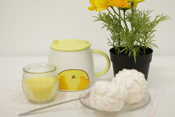 Изображение товара Кружка с ложкой Swed house MR3-7 (белый)