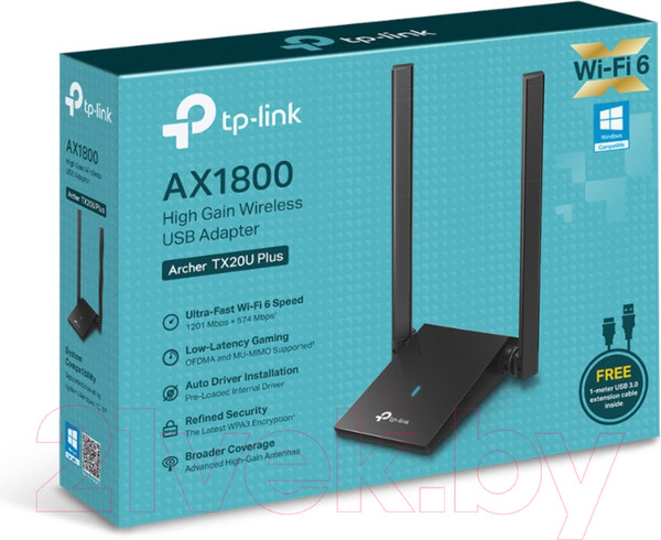 Изображение товара Wi-Fi-адаптер TP-Link Archer TX20U Plus