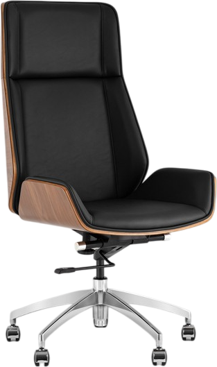 Изображение товара Кресло офисное TopChairs Crown SN A312 8383-29 Walnut Back (черный)