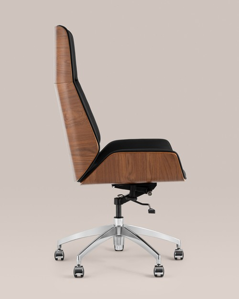 Изображение товара Кресло офисное TopChairs Crown SN A312 8383-29 Walnut Back (черный)