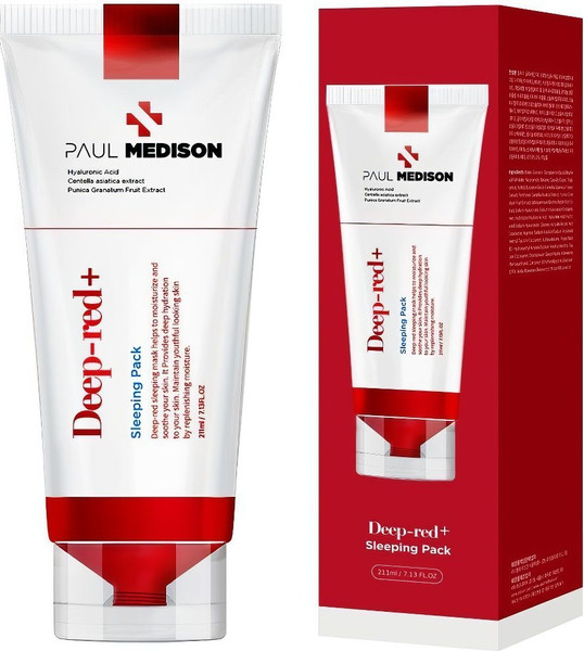 Изображение товара Маска для лица кремовая Paul Medison Deep-Red Sleeping Pack С гиалуроновой кислотой (211мл)