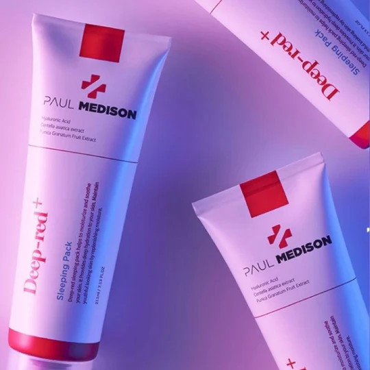 Изображение товара Маска для лица кремовая Paul Medison Deep-Red Sleeping Pack С гиалуроновой кислотой (211мл)