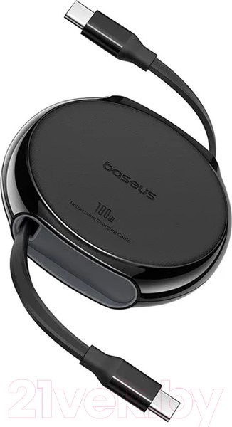 Изображение товара Кабель Baseus Free2Draw 100W Type-C to Type-C Retractable / 662802804A (1м, черный)
