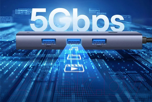 Изображение товара USB-хаб Baseus UltraJoy Series BS-OH108 / 619900711A