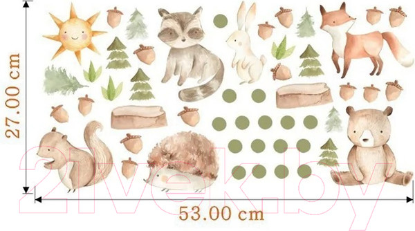 Изображение товара Наклейка на стену Sundays Home 640800077A