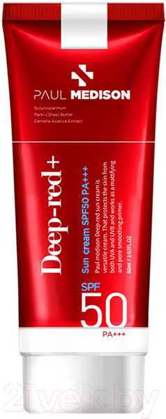 Изображение товара Крем солнцезащитный Paul Medison Deep-Red Sunscreen SPF50 PA+++ (60мл)