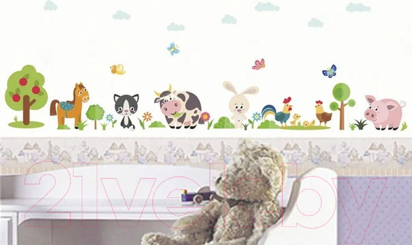 Изображение товара Наклейка на стену Sundays Home ZY878 640800087A