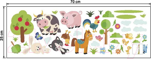 Изображение товара Наклейка на стену Sundays Home ZY878 640800087A