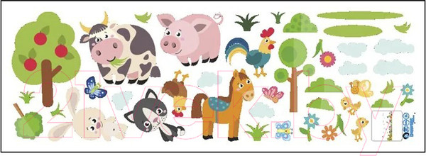 Изображение товара Наклейка на стену Sundays Home ZY878 640800087A