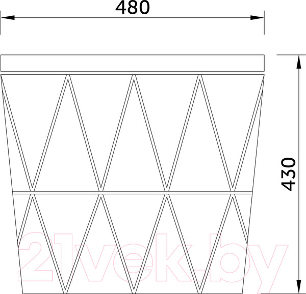 Изображение товара Журнальный столик AksHome Jumbo (черный/черный)