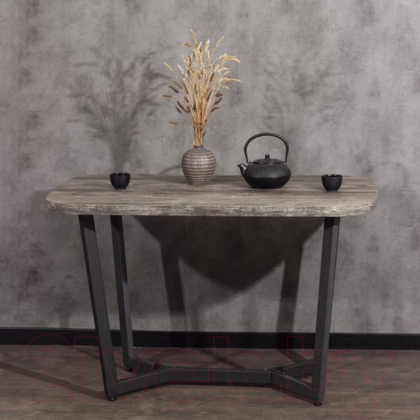 Изображение товара Обеденный стол Millwood Мюнхен Л 120x70x75 (сосна пасадена/металл черный)