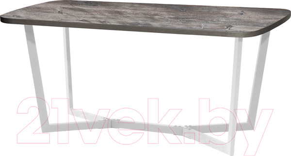Изображение товара Обеденный стол Millwood Лофт Мюнхен Л 160x80x75 (сосна пасадена/металл белый)