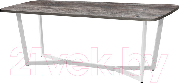 Изображение товара Обеденный стол Millwood Лофт Мюнхен Л 200x100x75 (сосна пасадена/металл белый)