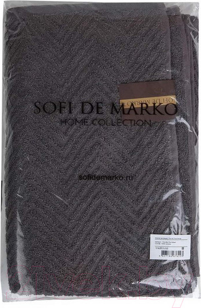 Изображение товара Полотенце Sofi de Marko Victoria 50х70 / Пол-Вк-50х70ант (антрацитовый)