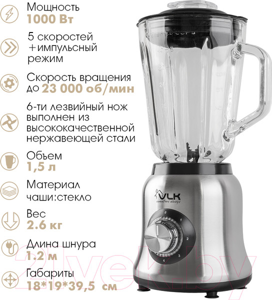 Изображение товара Блендер стационарный VLK Profi 2400 (стальной)