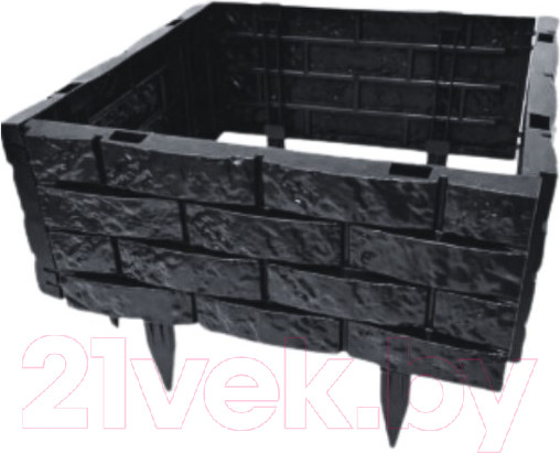 Изображение товара Изгородь декоративная Gardenplast 00104 (графит)