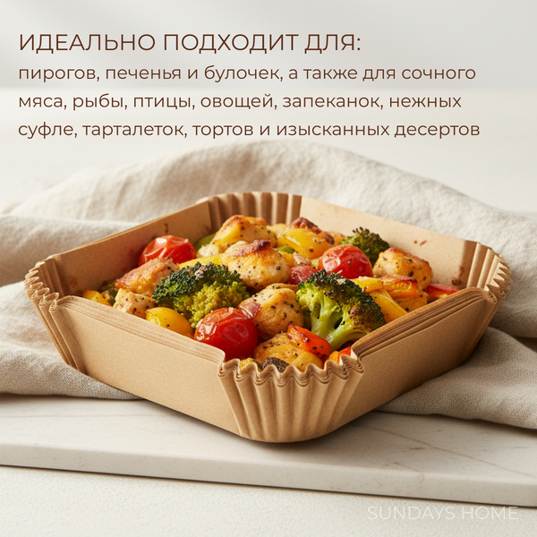 Изображение товара Набор форм для запекания Sundays Home C0011622A (30шт, коричневый)