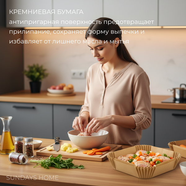 Изображение товара Набор форм для запекания Sundays Home C0011622A (30шт, коричневый)