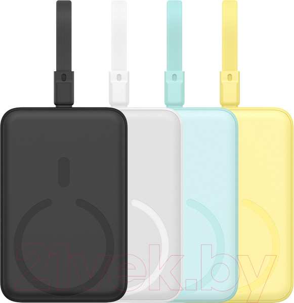 Изображение товара Портативное зарядное устройство Baseus Magnetic Mini 10000mAh / 663200555C (белый)