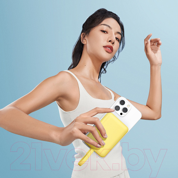 Изображение товара Портативное зарядное устройство Baseus Magnetic Mini 10000mAh / 663200555A (желтый)