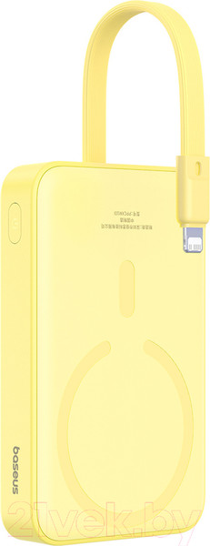 Изображение товара Портативное зарядное устройство Baseus Magnetic Mini 10000mAh / 663200555A (желтый)